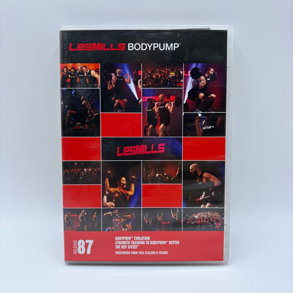 Les Mills BodyPump Release 87 Fitness DVD CD Booklet Strength Training Workout